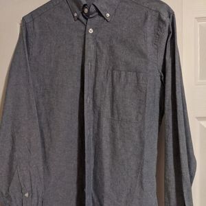 Blue gray button down